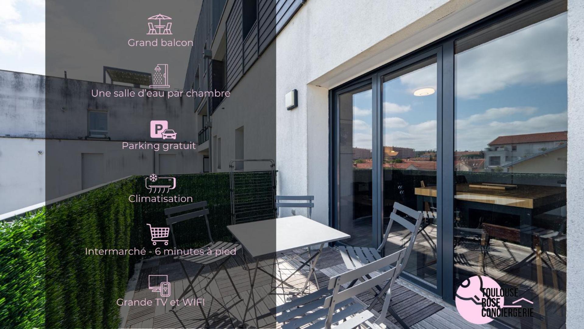 Le Saint Exupery - T3 Centre Ville Avec Balcon + Parking Gratuit Тулуза Экстерьер фото